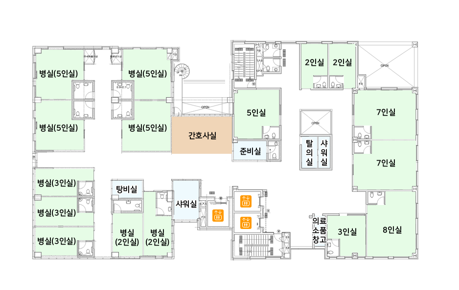 지상5층 - 배치도